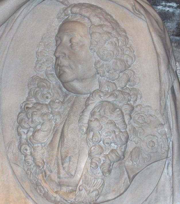 Bust of John Bowes at Christchurch Cathedral, Dublin